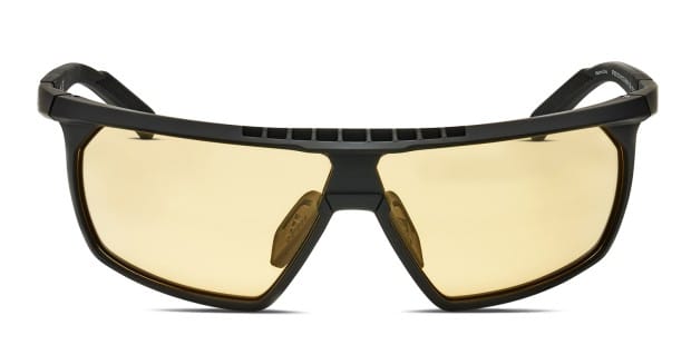 Adidas SP0030 black frame with light brown flash lenses Adidas SP0030 black frame with light brown flash lenses