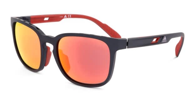 Adidas SP0033 Black, Red Prescription Sunglasses