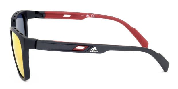 Adidas SP0033-F Black, Red Prescription Sunglasses