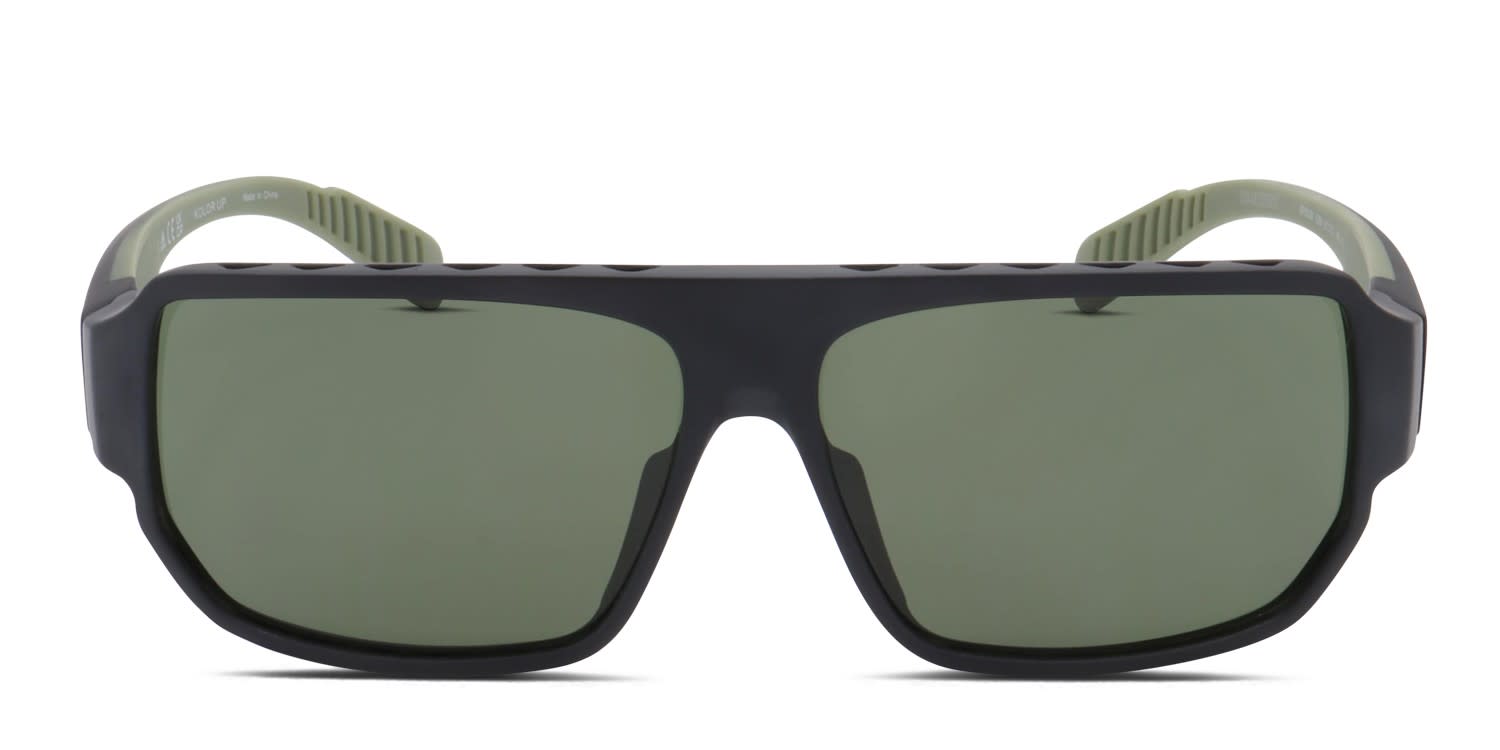Adidas SP0038 Black, Green glasses - Black / Green - Frontal View