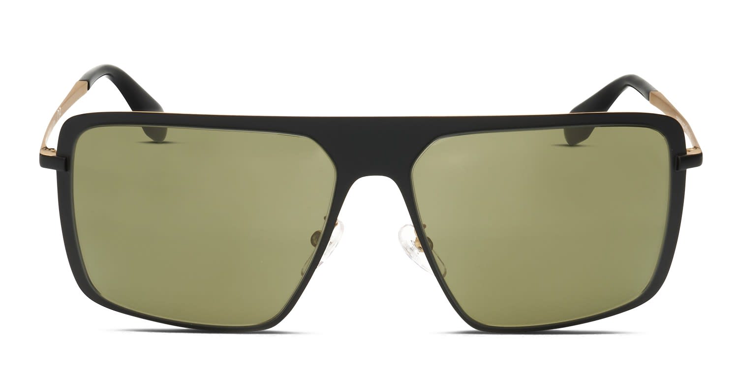 Adidas OR0036 Black, Green glasses - Black / Green - Frontal View