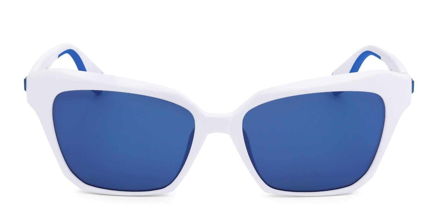 Yoji Akari Silver, Blue Prescription Sunglasses - 50% Off Lenses