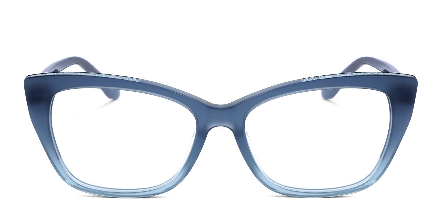 Guess GU2852 Blue, Clear, Glitter glasses - Blue / Clear / Glitter - Frontal View