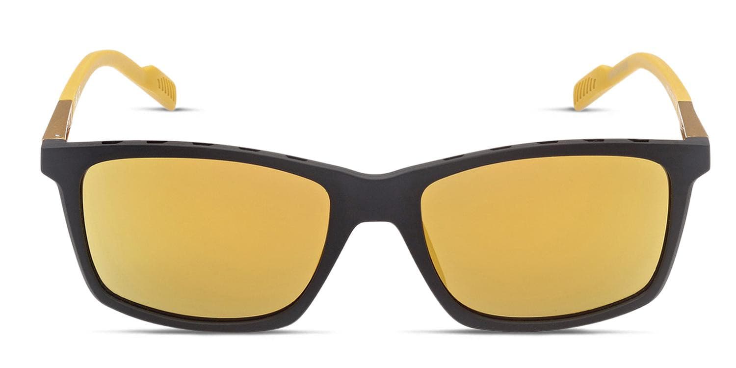 Adidas SP0052 Black, Yellow glasses - Black / Yellow - Frontal View