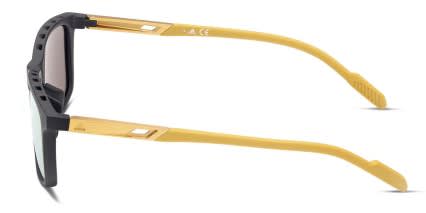 Adidas SP0052 Black, Yellow glasses - Black / Yellow - Side View