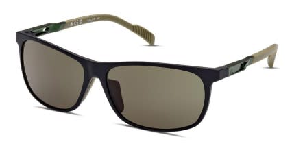 Adidas SP0061 Matte Black glasses - Matte Black - Angle View
