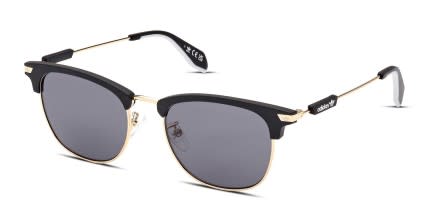 Adidas OR0083 Black, Gold glasses - Black / Gold - Angle View