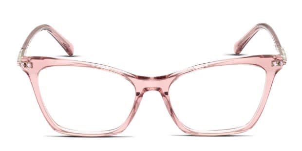 Swarovski SK5471 Pink/Clear Prescription Eyeglasses
