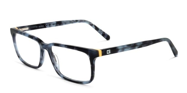 Guess GU50068 Blue, Tortoise Prescription Eyeglasses display picture 1