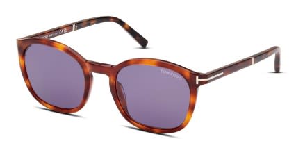 Tom Ford TF1020 Jayson Tortoise glasses - Brown - Angle View