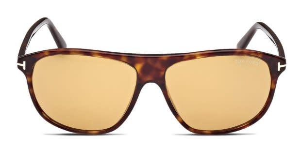 【極美品】TOM FORD Prescott TF1027ミラーレンズサングラス Tom Ford TF1027 Prescott Tortoise, Brown Prescription Sunglasses