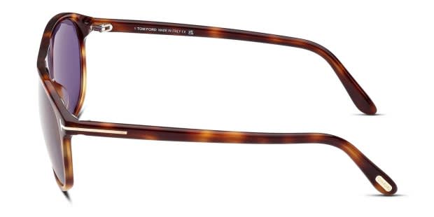 【極美品】TOM FORD Prescott TF1027ミラーレンズサングラス Tom Ford TF1027 Prescott Tortoise Prescription Sunglasses