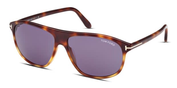 【極美品】TOM FORD Prescott TF1027ミラーレンズサングラス Tom Ford TF1027 Prescott Tortoise Prescription Sunglasses