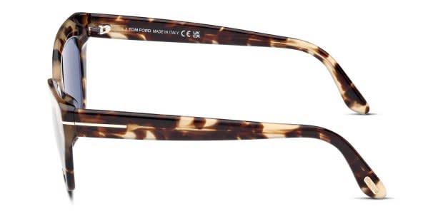 Tom Ford TF1031 Juliette Tortoise, Beige Prescription Sunglasses display picture 3