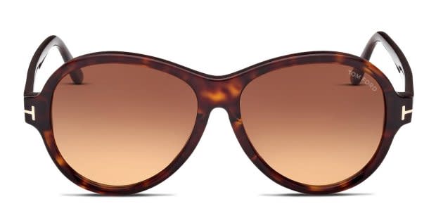 Tom Ford TF1033 Camryn Brown, Tortoise Prescription Sunglasses display picture 1