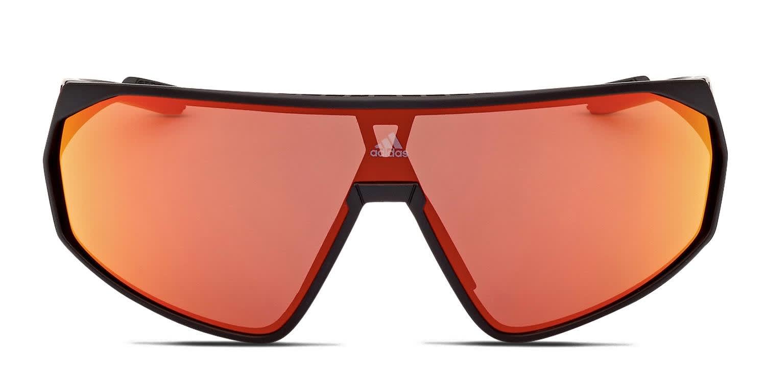 Adidas SP0074 Black, Red glasses - Black / Red - Frontal View