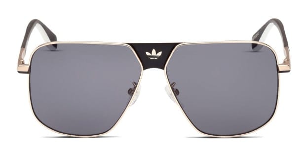 Adidas OR0091 Gold, Black Prescription Sunglasses - 50% Off Lenses