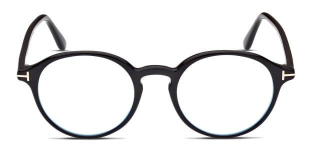 Tom Ford TF5867-B Shiny Black Eyeglasses | Includes FREE Rx Lenses