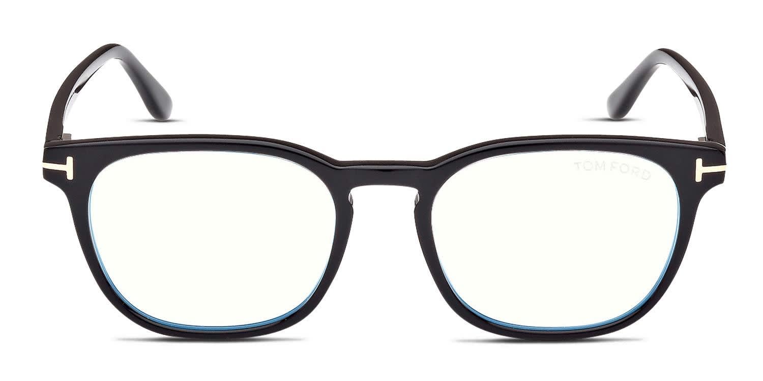 Tom Ford TF5868-B Shiny Black Eyeglasses | Includes FREE Rx Lenses