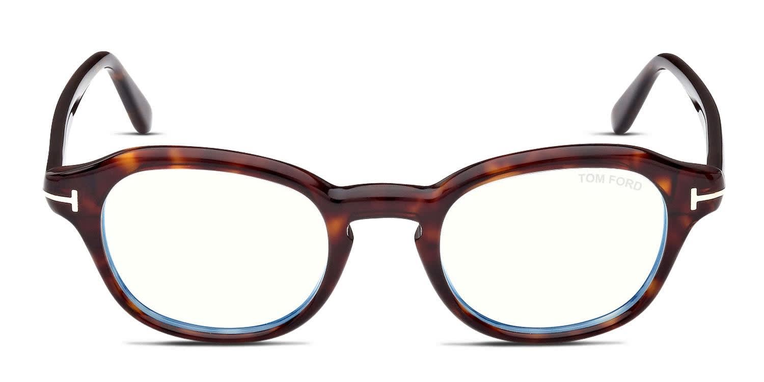 Tom Ford TF5871-B Brown, Tortoise Eyeglasses | Includes FREE Rx Lenses