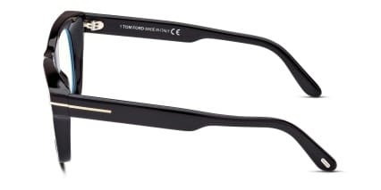 Tom Ford TF5872-B Shiny Black glasses - Shiny Black - Side View