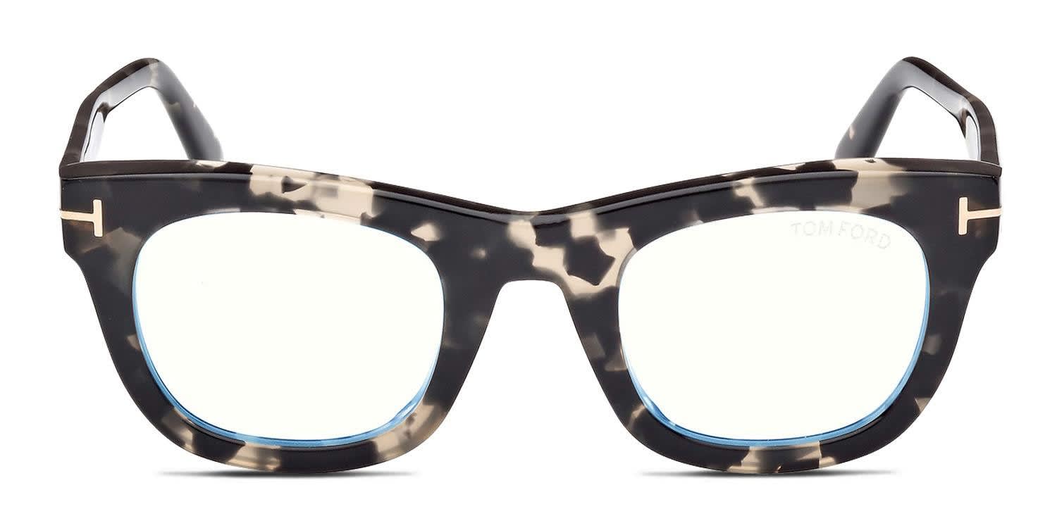 Tom Ford TF5872-B Tortoise, Beige Eyeglasses | Includes FREE Rx Lenses
