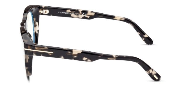 Tom Ford TF5873-B Tortoise, Beige Eyeglasses | Includes FREE