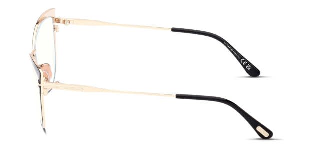 Tom Ford TF5877-B Black, Gold Eyeglasses | Includes FREE Rx  display picture 3