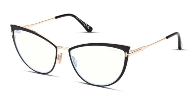 Tom Ford TF5877-B Black, Gold Eyeglasses | Includes FREE Rx  display picture 3