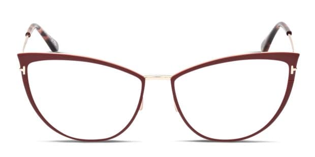 Tom Ford TF5877-B Red, Gold Eyeglasses | Includes FREE Rx Lenses display picture 3
