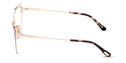 Tom Ford TF5877-B Red, Gold glasses - Red / Gold - Side View