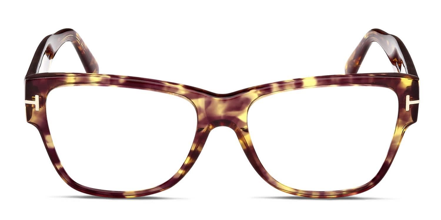 Tom Ford TF5536-B Tortoise/Yellow/Clear Eyeglasses