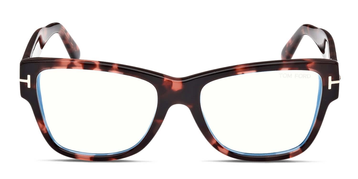 小物 TOM FORD Tom Ford TF5878-B Tortoise, Pink Eyeglasses | Includes FREE Rx Lenses