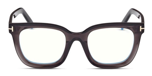 Tom Ford TF5880 B Gray Eyeglasses Includes FREE Rx Lenses