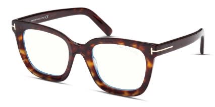 Tom Ford TF5880-B Tortoise glasses - Tortoise - Angle View