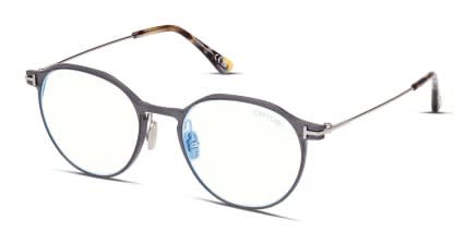 Tom Ford TF5866-B Gunmetal glasses - Gunmetal - Angle View