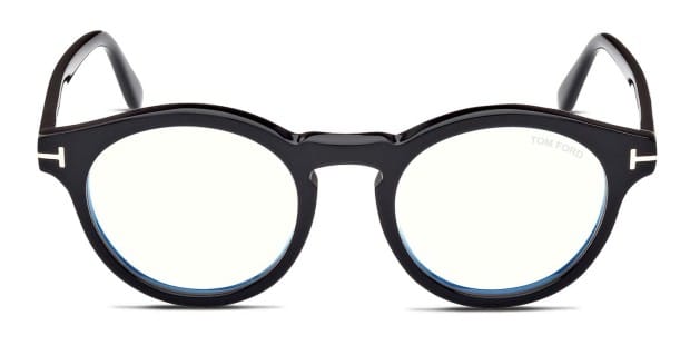 Tom Ford TF5887 B Shiny Black Eyeglasses Includes FREE Rx Lenses
