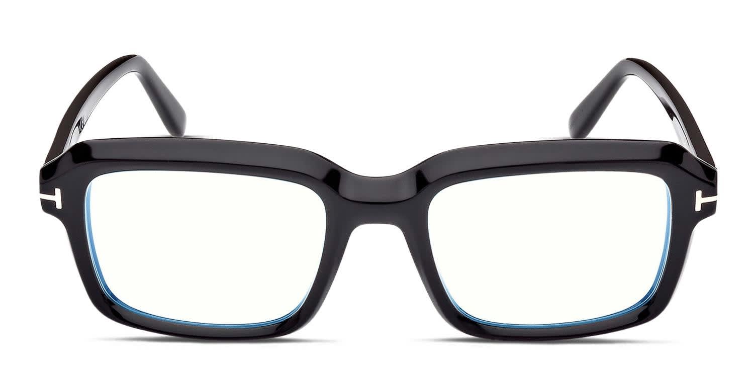 Tom Ford TF5888-B Shiny Black Eyeglasses | Includes FREE Rx Lenses