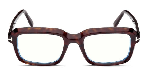 Tom Tom Ford TF5888-B Brown, Tortoise Eyeglasses | Includes FREE Rx Lenses