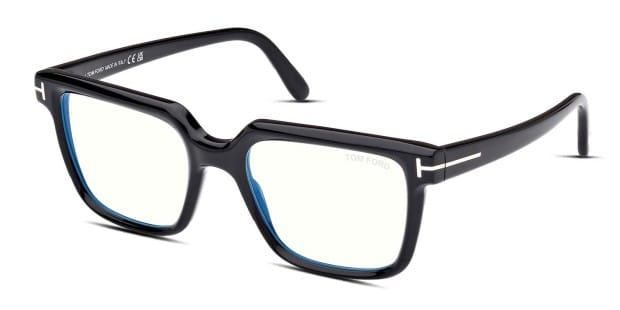 Tom Ford TF5889-B Shiny Black Eyeglasses | Includes FREE Rx