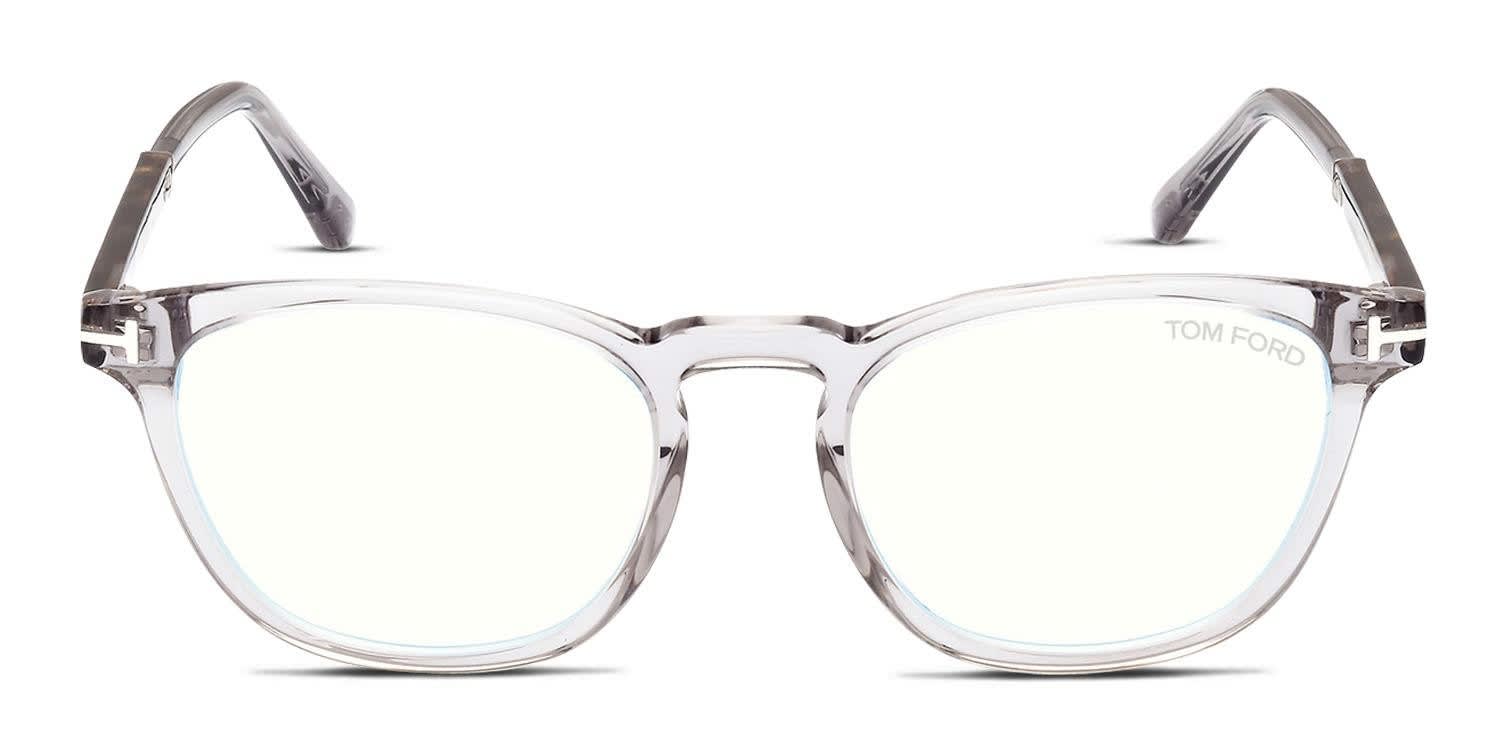 Tom Ford TF5890-B Gray, Clear Eyeglasses | Includes FREE Rx