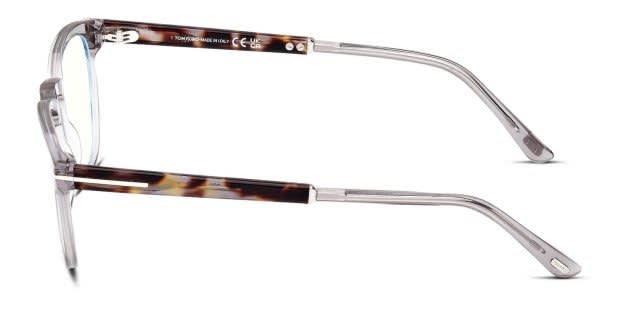 Tom Ford TF5890-B Gray, Clear Eyeglasses | Includes FREE Rx Lenses