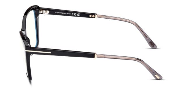 Tom Ford TF5893-B Shiny Black Eyeglasses | Includes FREE Rx Lenses