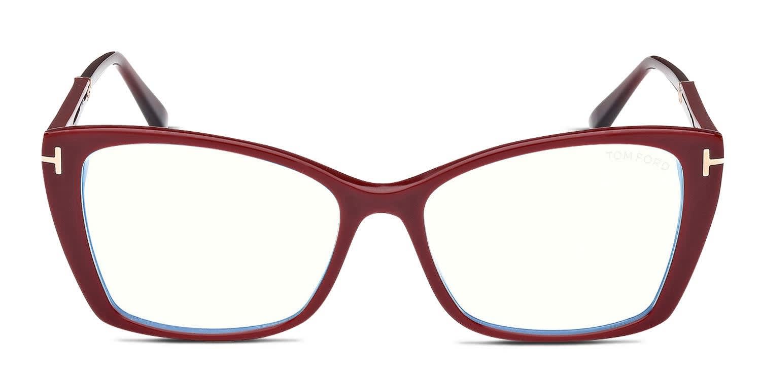 Tom Ford TF5893-B Red Eyeglasses | Includes FREE Rx Lenses