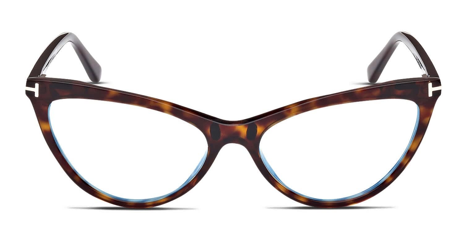 チタンフレーム　高級モデル TOM FORD TF5485 サングラス　ブラウン Tom Ford TF5485 Tortoise Eyeglasses | Includes FREE Rx Lenses