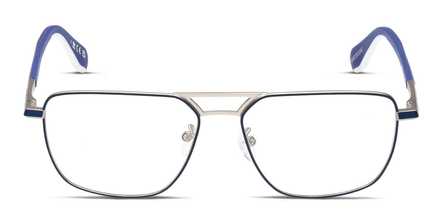 メガネ Adidas Round Silver l Glasses OR5033 012 Adidas OR5033 012 Gunmetal Metal Round Optical Eyeglasses