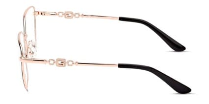 Guess GU2952 Black, Gold glasses - Black / Gold - Side View