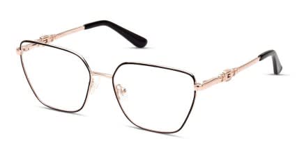 Guess GU2952 Black, Gold glasses - Black / Gold - Angle View