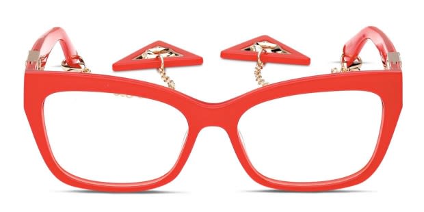 Guess red glasses online