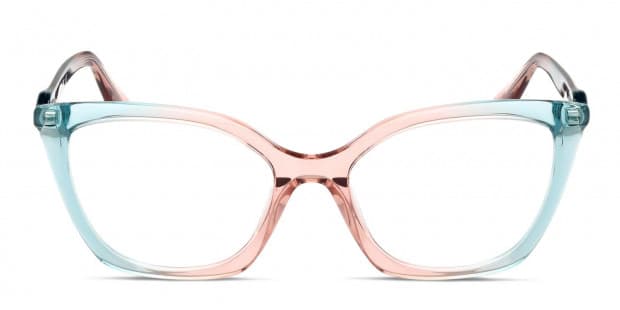 Guess GU2965 Pink Blue Clear Eyeglasses Includes FREE Rx Lenses